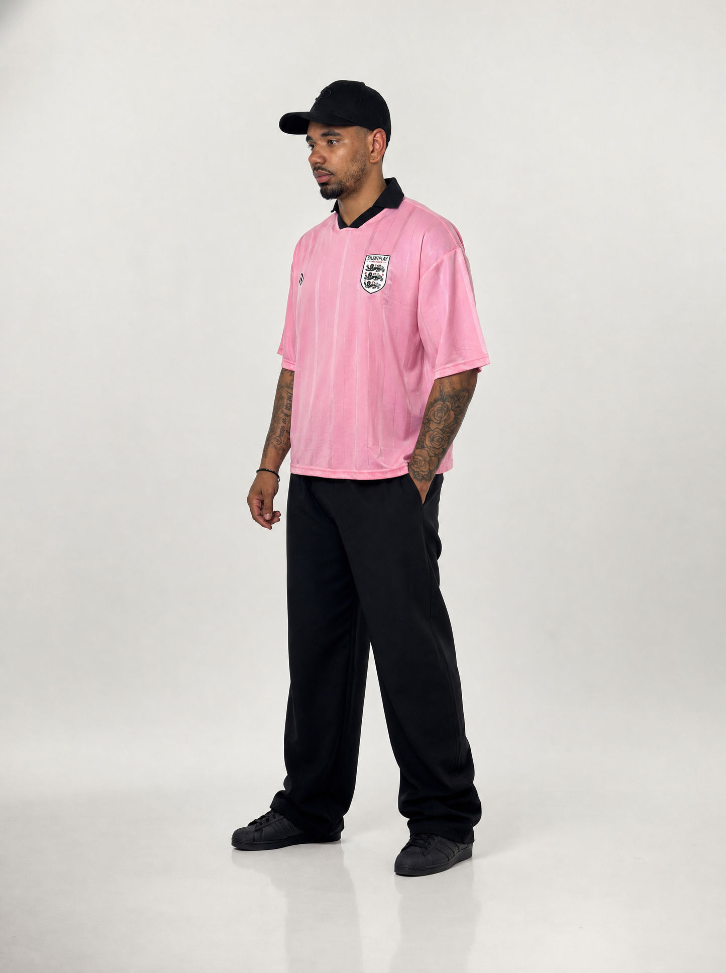 SILNTPLAY England Shirt, Pink Away, three-quarter