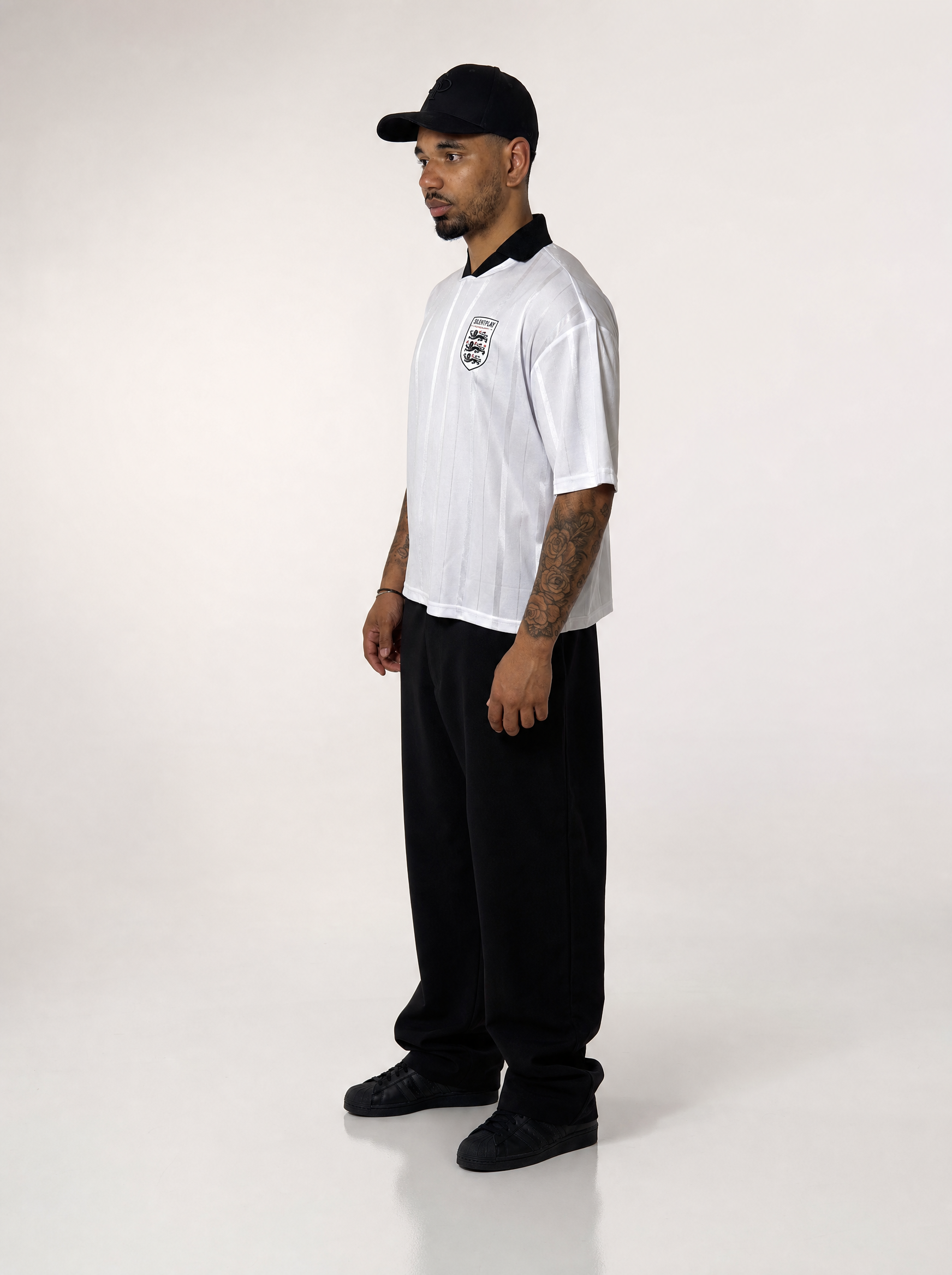 SILNTPLAY England Shirt, White Home, side
